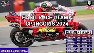 Hasil Motogp Hari iniHasil Race Gp Inggris 2024Klasemen Motogp 2024 TerbaruJadwal Motogp 2024 [upl. by Lielos238]