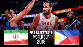 Iran 🇮🇷 vs Philippines 🇵🇭  Classic Full Games  FIBA Basketball World Cup 2019 [upl. by Lambrecht]