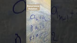 🤒recurrence relation in discrete mathematics  how to solve recurrence relation  shorts viral [upl. by Nyrehtak]