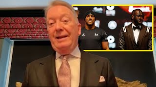 IM PROMOTING JOSHUA VS WILDER  Frank Warren on meeting Hearn amp ZOMBIE ATTACKS [upl. by Sakul]