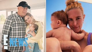 Bruce Willis Holds Rumer Willis Daughter Lou in Sweet Photo for Toddlers First Birthday  E News [upl. by Harrell]