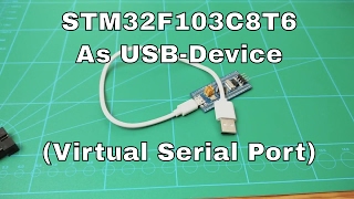 How To STM32F103C8T6 As An USB Device  Virtual Serial Port  CDC [upl. by Romaine306]