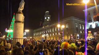 Puerta del Sol quotNocheviejaquot New Years Eve 2011 Madrid [upl. by Patrice]