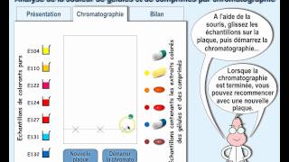 Simulation de Chromatographie sur couche mince [upl. by Atile593]