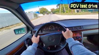 1994 MercedesBenz W124 series E220 POV test drive [upl. by Hannover]