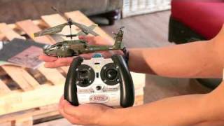 Helipalcom  Syma S109G Apache Micro Helicopter Test Flight 01 [upl. by Ynnavoj]