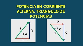 TRIANGULO DE POTENCIAS EN CORRIENTE ALTERNA [upl. by Cinda]