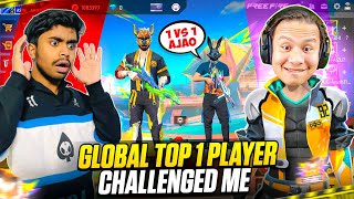 Global Top 1 Player Karan Bo5 Challenged Me 😱 Huzai Vs Karan Bo5 Top Player  Garena Free Fire [upl. by Ahtnams]