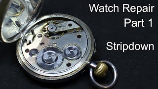 RESTORING A SILVER POCKET WATCH part 1 [upl. by Gregoire]