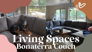 Unboxing Our New Living Spaces Couch  Bonaterra Sectional Review [upl. by Gyimah568]