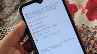 Message is currently not the default messaging app  Messages not working problem in android phone [upl. by Bandler]