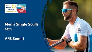 2023 World Rowing Championships  Mens Single Sculls Semifinal AB 1  Olympic Qualification [upl. by Dailey999]