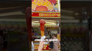 CORN DOG OR DAGWOOD DOG🌭 🤔 shorts corndog dagwooddog food eat carnival fair ekka [upl. by Ahsuoj]