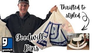 Goodwill Bins Thrifted To Style Home Decor Makeover [upl. by Dunston774]