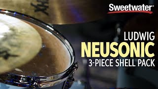 Ludwig Neusonic 3Piece Shell Pack Demo [upl. by Euqinot664]