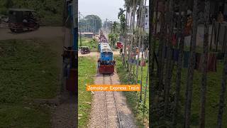 Jamalpur Express Train train expressrailwaybd railway bdrail automobile [upl. by Nylavad251]