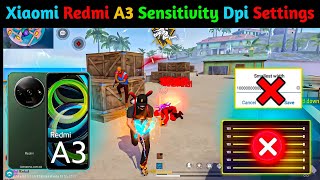 Xiaomi Redmi a3 Free Fire SensitivityDpi Settings [upl. by Gunner]