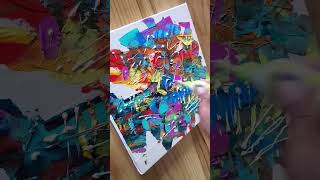 Easy Painting Using Masking Tape 😍😍 acrylicpainting art satisfying [upl. by Nicholson733]