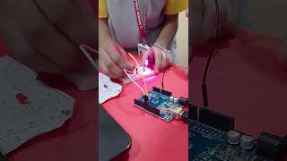 Arduino projects made by school studentsarduinoprojectroboticsyoutubeshorts [upl. by Naahsar]