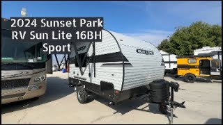 2024 Sunset Park RV Sun Lite 16BH Sport Travel Trailer [upl. by Surovy]