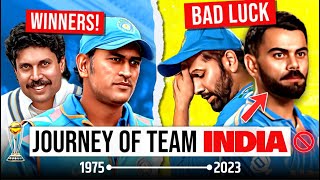 Team Indias Journey  1975  2023  Explained  Cricket World Cup 2023 [upl. by Martin]