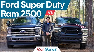 Ford Super Duty vs Ram 2500 [upl. by Ellerahs]