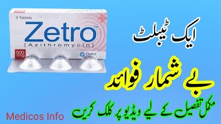 Zetro 500mg tablet uses benefits and side effects in urduhindi [upl. by Norud]