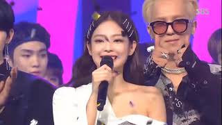 JENNIE BLACKPINK Win 2nd SOLO SBS Inkigayo [upl. by Cilka]