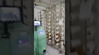 Single jersey fabric making machine fabric shorts follow [upl. by Adlemy]