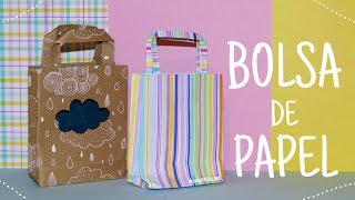 CÓMO HACER BOLSAS DE PAPEL PARA REGALO ❤ BOLSITAS DE PAPEL FÁCILES [upl. by Ellerd]