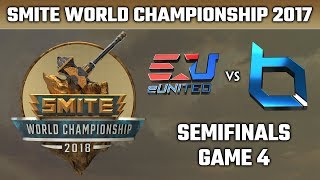 SMITE World Championship 2018 Semifinals  eUnited vs Obey Alliance Game 4 [upl. by Astor738]