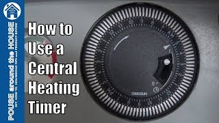 How to useset a central heating timer Combi boiler mechanical timer Baxi Duo Tec [upl. by Sindee811]