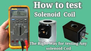 The right way for testing any solenoid coil  How to test solenoid coils with a digital multimeter [upl. by Dino748]