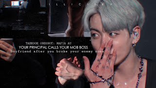 Ur principal calls ur mob boss boyfriend after u broke ur enemy nose Taekook oneshot Pearlstaetae [upl. by Shreeves338]