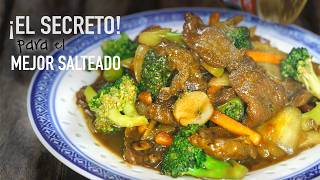 ¡El Secreto para el Mejor Salteado de Carne con Verduras 🧑‍🍳🥦  Comida china [upl. by Ahsenar]