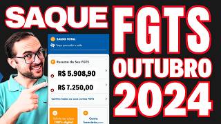 SAQUE DO FGTS LIBERADO EM OUTUBRO DE 2024  COMO SACAR TODO FGTS SAQUE ANIVERSÁRIO FGTS ANTECIPADO [upl. by Emee179]