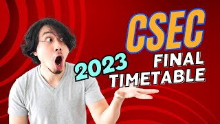 CSEC Timetable 2023 MayJune [upl. by Aeki]