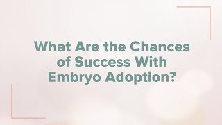 FAQs What are the Chances of Success with Embryo Adoption [upl. by Yanad]