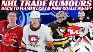 NHL Trade Rumours  Huge Habs amp Flames Trade Zegras to Habs CBJ amp Pens Trade Sheary on Waivers [upl. by Forland384]