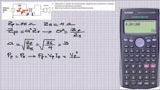 Acople de fuente e impedancia mediante transformador [upl. by Treble]