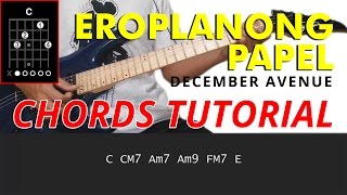 Eroplanong Papel  December Avenue Guitar CHORDS Tutorial [upl. by Glynas297]