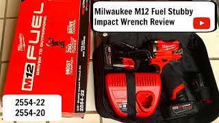 Milwaukee Stubby M12 Fuel 38 Impact Wrench Review 255422 255420 [upl. by Macmullin]