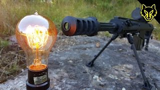 50 Cal vs Edison Light Bulb [upl. by Bekaj]