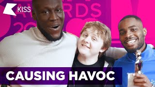 Stormzy Lewis Capaldi amp Dave cause HAVOC at the BRIT Awards 2020 😂 [upl. by Anatollo383]