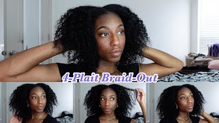 FROM 4 PLAITS TO THIS  Simple amp Easy BraidOut [upl. by Cerys]