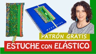 💙 ESTUCHE con ELÁSTICO para AGENDA o LIBRETA  Fácil ✅ [upl. by Kilar]