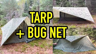 Bug Net and Tarp Lightweight Shelter Options [upl. by Nallad]