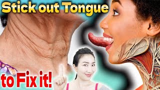 Sticking out Tongue 30 Times a Day Removes Sagging Around your Jaw and Neck and Improves Immunity [upl. by Aihsena]