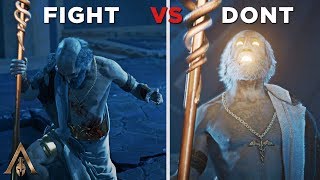 Fight vs Dont Fight Pythagoras Alexios Destroys Atlantis  Assassins Creed Odyssey [upl. by Irrehc]