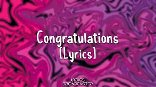 PewDiePie  Congratulations Lyrics [upl. by Ragan330]